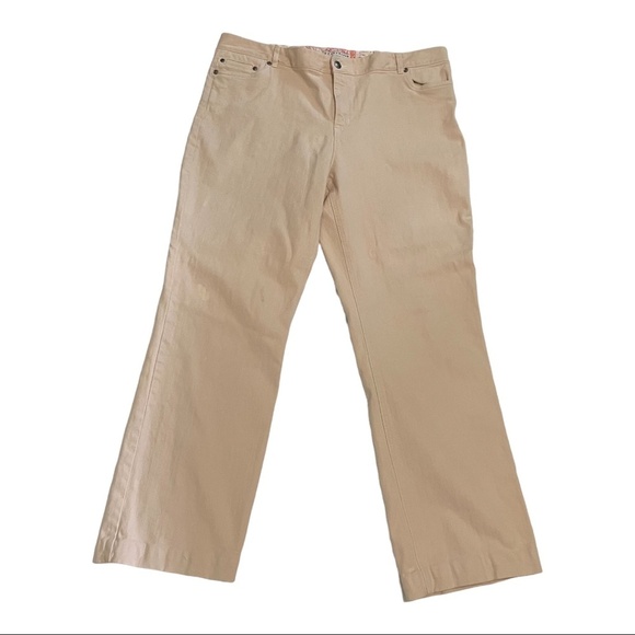 Crazy‎ horse by Liz Claiborne jeans blush pink size 18 - Picture 1 of 8